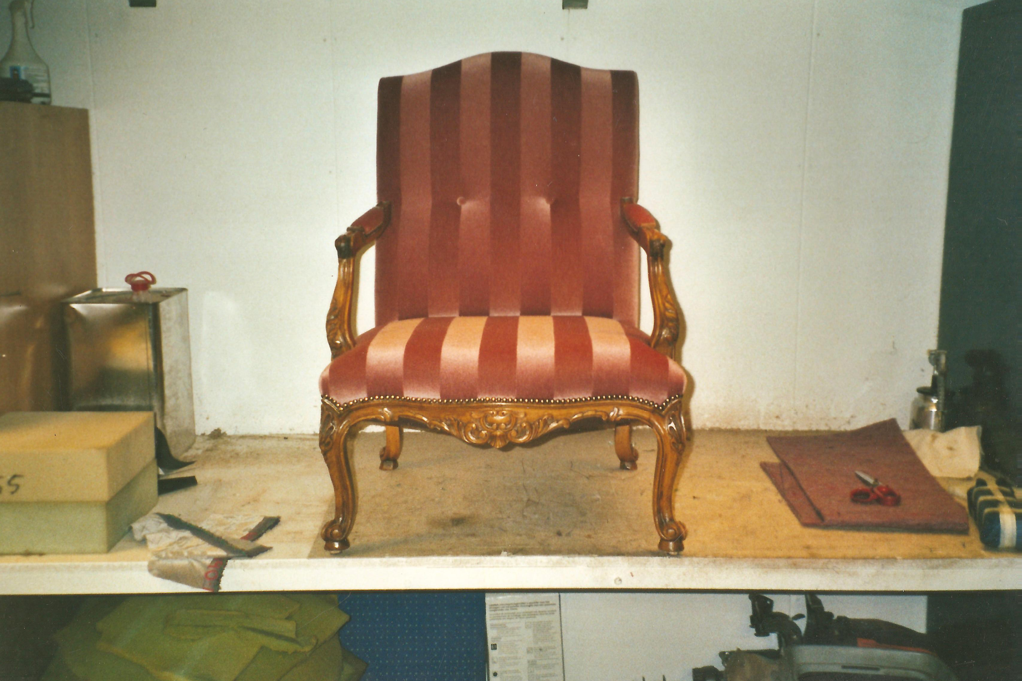 Klassieke stoel met patroon